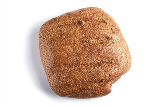 Buckwheat bread isolated on white background. close up