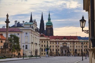 Hradcany Square, Prague Castle, Prague, Czech Republic, Europe