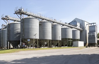 Wiltshire Grainfarmers co-operative grain store, Shrewton, Wiltshire, England, UK