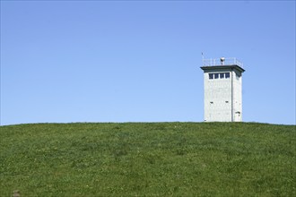 Hötensleben border memorial, former GDR border fortifications in Hoetensleben, today the state