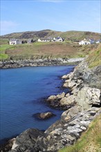 South Harbour bay and houses, Cape Clear Island, County Cork, Ireland, Irish Republic, Europe