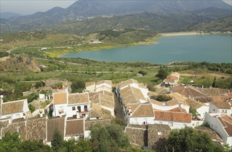 Embalse Zahara-El Gastor Reservoir lake, Zahara de la Sierra, Cadiz province, Spain, Europe