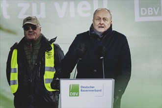 Joachim Rukwied, President of the German Farmers' Association (DBV), pictured during the farmers'