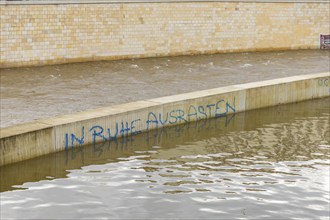 Flood in Dresden, Dresden, Saxony, Germany, Europe