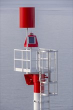 Pier light, beacon, navigation light, navigation mark, Texel, province North Holland, Netherlands