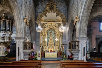 Cathedral of Viana do Castelo, Ornated interior, Viana do Castelo, Minho, Portugal, Europe