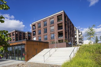 New development area Hafen City, on the site of the old neustädter Elbhafen harbour, Wohnungsbau