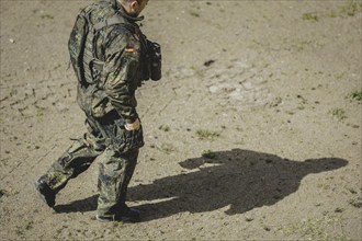 An army soldier, photographed as part of a Bundeswehr exercise with armed forces from Norway and