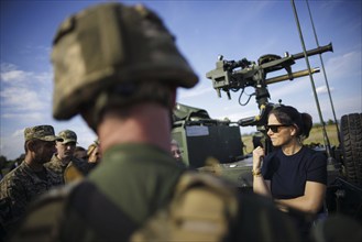 Annalena Bärbock (Alliance 90/The Greens), visits a Mobile Air Defence unit in Kyiv. Kyiv, 21 May