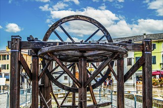 Equipment for the construction of the fortress walls, in Piazza Grande, Piazza Vittorio Emanuele,