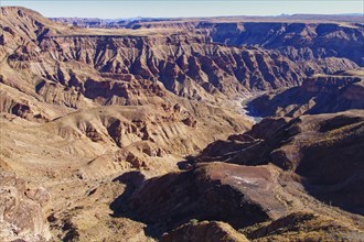 Canyons of the Fish River Canyon. The Fish River Canyon is part of the state-owned Ais-Ais