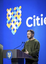 Speech by the Ukrainian President Volodymyr Selenskyj at the Summit of Cities and Regions in Kiev.