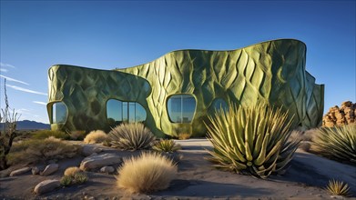 Building with a facade inspired by the skin of a cactus showcasing natural methods of heat