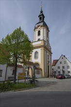 Baroque Church of St Kilian, Pretzfeld, Upper Franconia, Bavaria, Germany, Europe