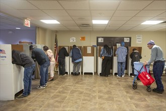 Hamtramck, Michigan USA, 5 November 2024, Voters cast ballots in the 2024 presidential election in