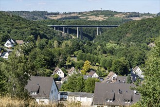 A45 motorway, the Rahmede viaduct, which is totally closed due to massive damage to the supporting