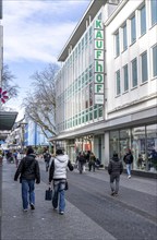 Galeria Kaufhof department stores' in the city centre of Krefeld, on Hochstraße, is affected by the