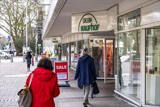 Galeria Kaufhof department stores' in the city centre of Duisburg, on Düsseldorfer Straße, is