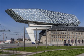 The Antwerp Port Authority building, Havenhuis, former fire brigade barracks in the harbour,