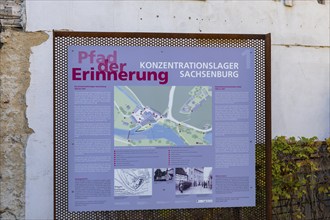 Sachsenburg concentration camp memorial on the Zschopau, Sachsenburg, Sachsenburg, Saxony, Germany,