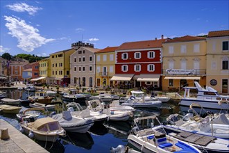 Veli Losinj harbour, near Mali Losinj, island of Losinj, Kvarner Gulf Bay, Croatia, Europe