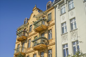 Residential building, old building, Jahnstraße, Babelsberg, Potsdam, Brandenburg, Germany, Europe