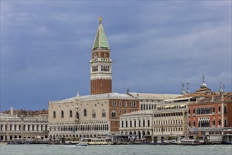 City view of Venice, view of the city from the Canale della Giudecca. St Mark's Square, St Mark's