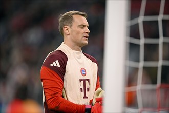 Goalkeeper Manuel Neuer FC Bayern Munich FCB (01) pensive, Champions League, Allianz Arena, Munich,