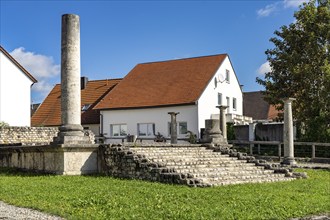 The Roman Temple of Apollo Grannus in Faimingen near Lauingen, Bavaria, Germany, Europe