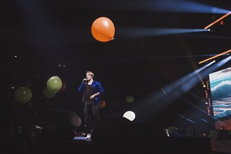 Vincent Groß at the Schlagernacht des Jahres live on Das Original Tour in the Berlin Uber Arena on