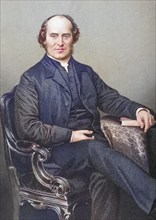 William Weldon Champneys, 1807-1875, Dean of Lichfield. Painted by DJPound after a photograph by