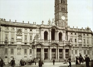 Santa Maria Maggiore, Rom, Italien / Rome, Italy, Historic, digitally restored reproduction from a