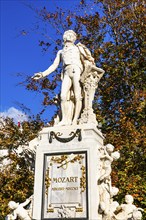 Mozart monument in the Burggarten, Vienna, Austria, Europe