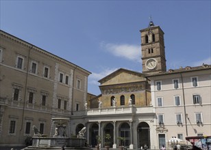 Church of Santa Maria in Piazza Santa Maria in Trastevere, Rome, Italy, Europe