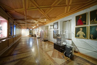 Museum, Renaissance Ambras Castle, interior view, Innsbruck, Tyrol, Austria, Europe