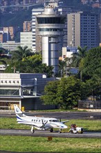 A Moon Flights Jetstream 32 aircraft with registration HK-4820 at Enrique Olaya Herrera Airport in