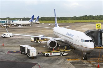 A Boeing 737-9 MAX aircraft of Copa Airlines with the registration HP-9904CMP at the airport in