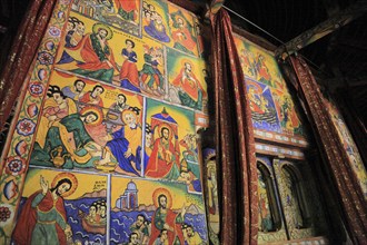 Ahamra region, Azoa Maryam round church on the Zeghie peninsula in Lake Tana, Lake Tsana or Lake