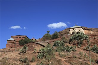 Abraha Atsbeha rock church, Abreha wa Atsbeha monastery, Ethiopia, Africa