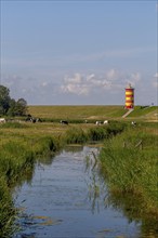 Pilsum Lighthouse, Pilsum, Krummhörn, East Frisia, Lower Saxony, Germany, Europe