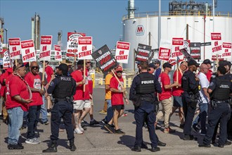 Detroit, Michigan USA, 5 September 2024, Members of the Teamsters Union are in the second day of a