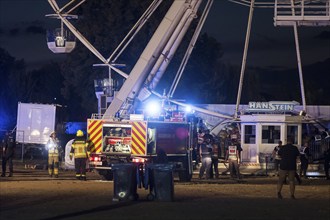 Ferris wheel catches fire at the Highfield Festival on Friday, Störmthaler See, 17.08.2024