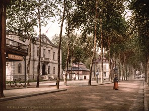 Town hall, post office and telegraph office, Vichy, Auvergne-Rhône-Alpes, France, ca 1890,