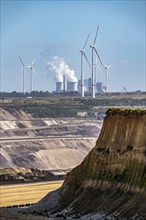 Edge of the Garzweiler II open-cast lignite mine, at the village of Lützerath, the last village to