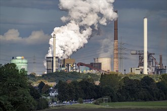 Hüttenwerke Krupp-Mannesmann, HKM in Duisburg-Hüttenheim, 2 blast furnaces, coking plant,