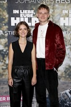 Liv Lisa Fries and Johannes Hegemann at the premiere of IN LIEBE, EURE HILDE at the cinema in