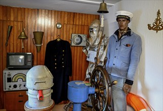 Exhibits in the Maritime Museum, Tammensiel, Pellworm Island, Schleswig-Holstein Wadden Sea