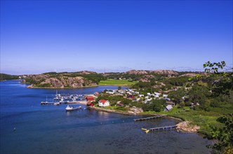 Coastal landscape and view over the archipelago, from Hornborgs slottsruin, the Hornborg castle