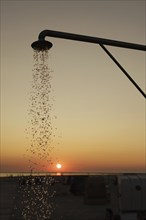 Shower on the beach of Borkum, 19.07.2024