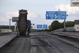 Construction work on the A 40 motorway, full closure until November 2024, Bochum, North